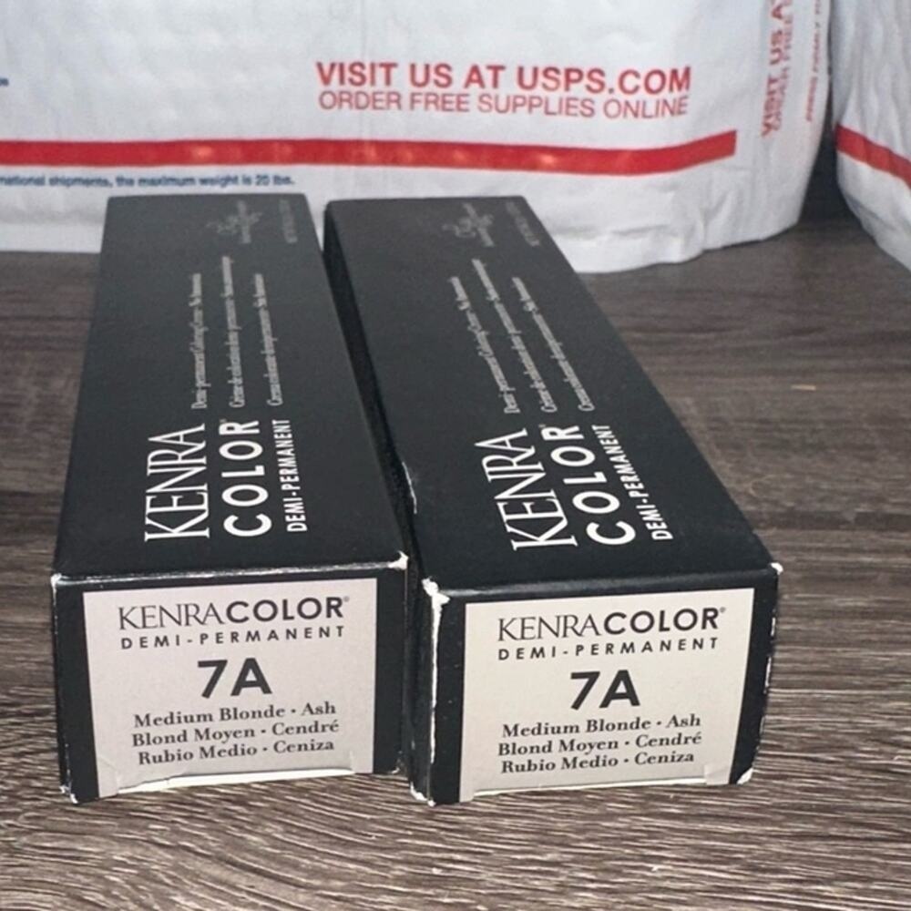 Kenra Color Demi-Permanent Hair Color 7A Medium Blonde Ash 2 Boxes hair care